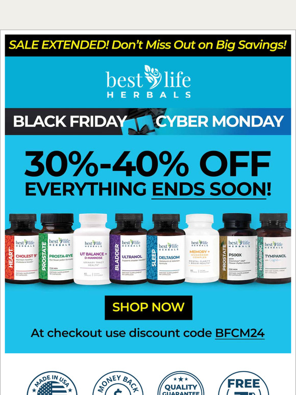 Last Chance - 30%-40% Off Everything!