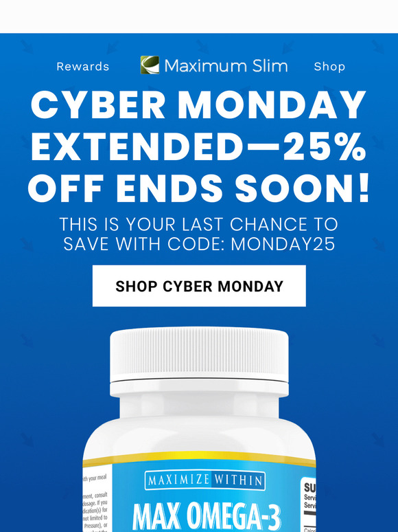 Cyber Monday extended 🥳 Last chance for 25% off