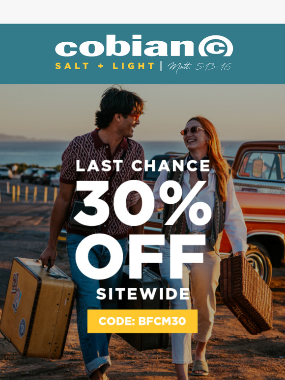 Last Call for Cyber Week Deals – 30% Off Sitewide!
