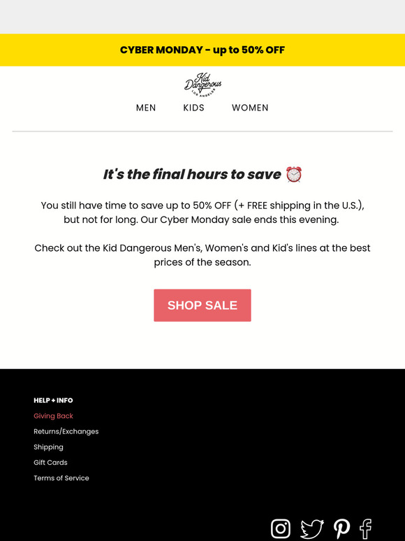 ⏰ Last chance: up to 50% OFF