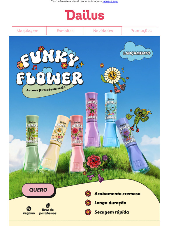 Lançamento Funky Flowers: O Verão Chegou para Suas Unhas! ﻿🌷﻿☀﻿️