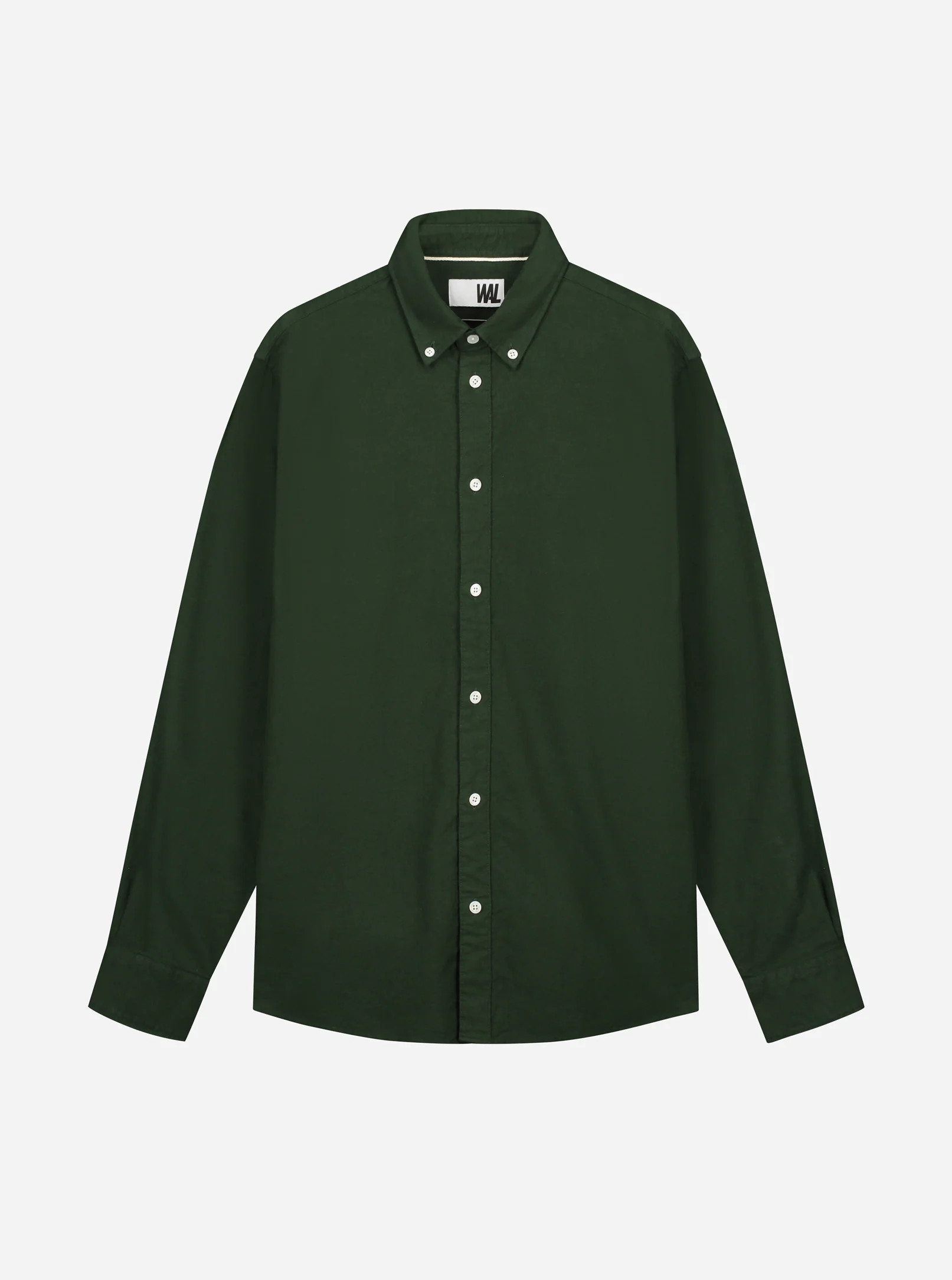 Image of James Velveteen Regular Shirt - Dark Green