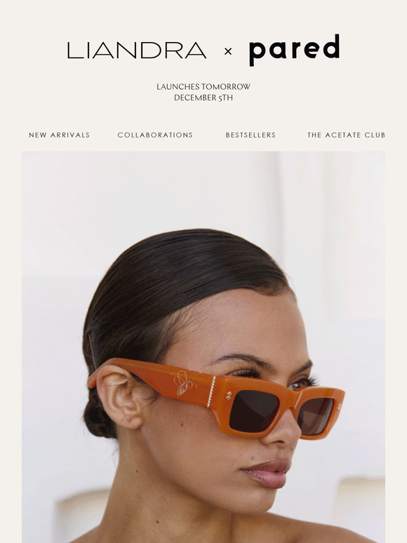 Liandra x Pared launches tomorrow.