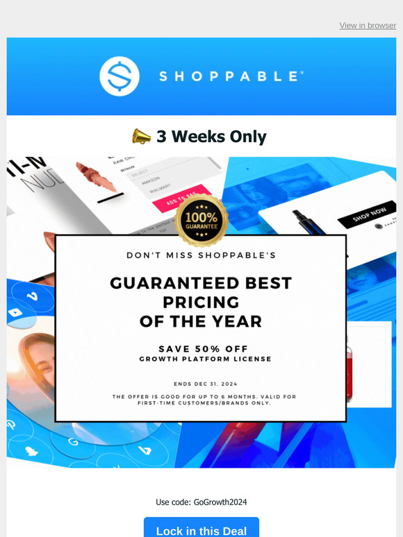 Act Now for the Lowest Price of the Year