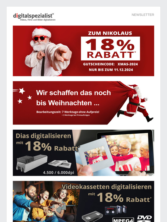❄❄❄ Ho, Ho, Ho ... 18% Rabatt & Lieferung vor Weihnachten ❄❄❄