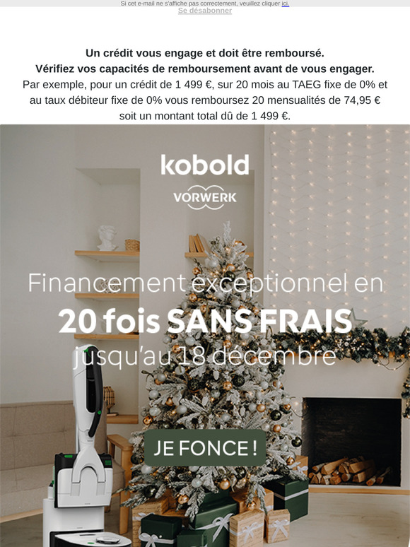 Dernière chance : 20 fois sans frais Kobold 🤩