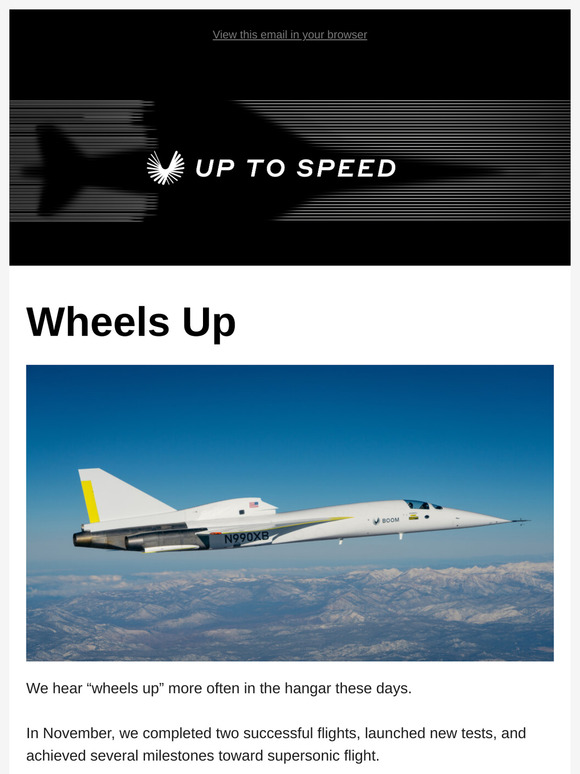 Up to Speed: November