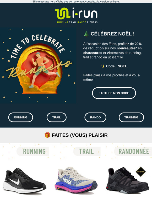 Code : NOEL 🎅 -20% sur les nouveautés !