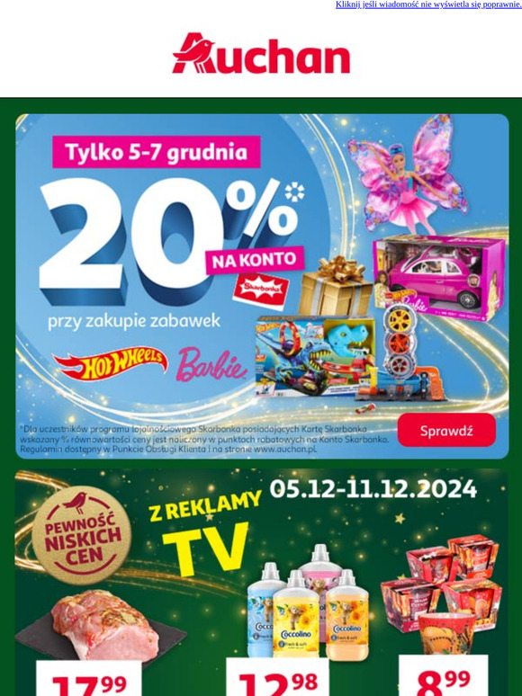 ✨ZYSKAJ 20% zwrotu na konto SKARBONKA! Sprawdź więcej >>