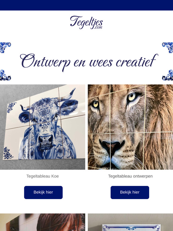 Design je eigen tableau of tegelwand | Tegeltjes.com