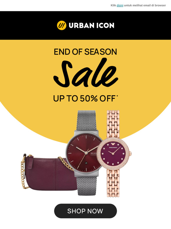 Up to 50% Off : End of Season Must-Haves!