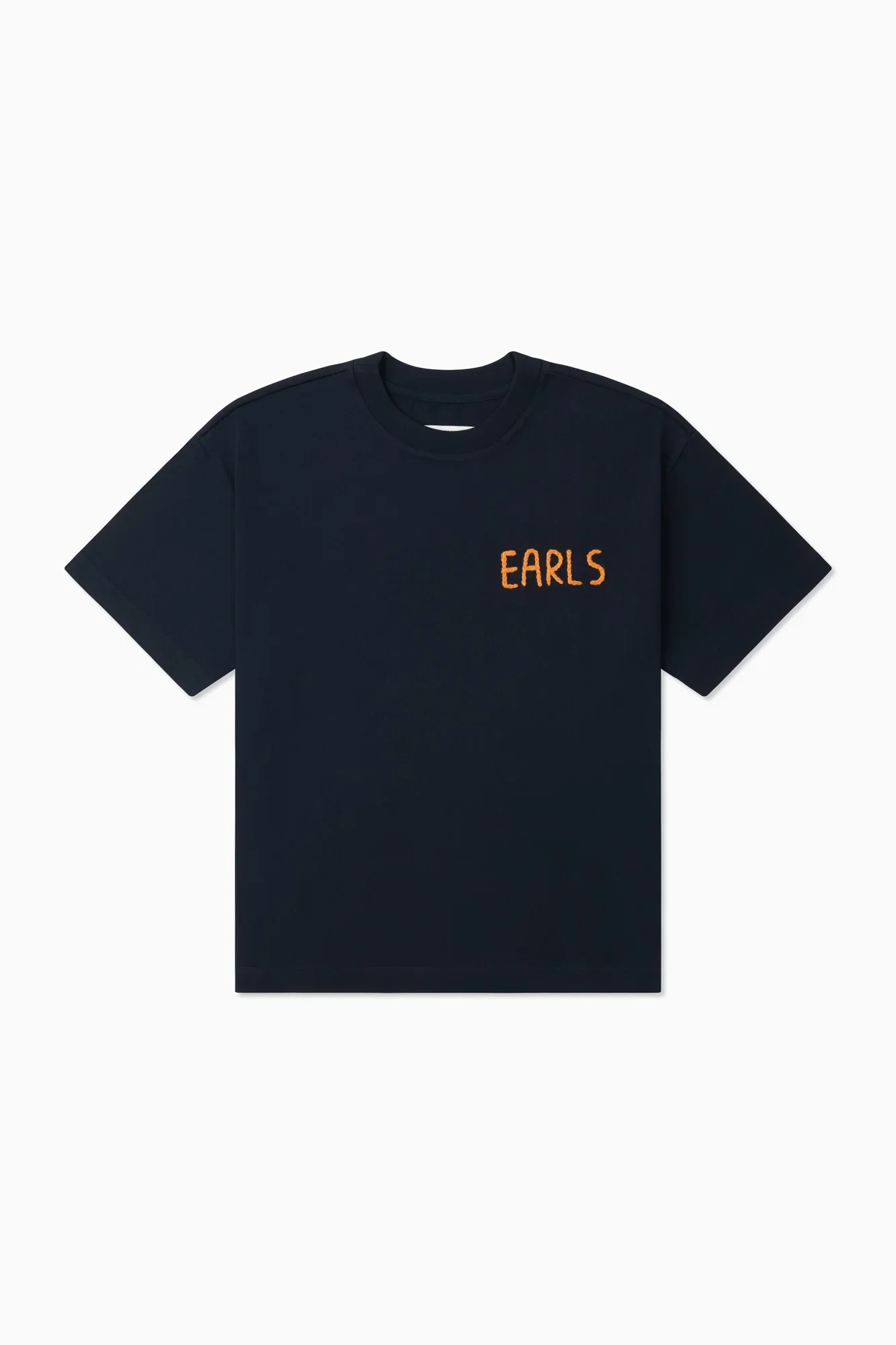 Image of Thick Stitch Block Tee - Navy/Gold