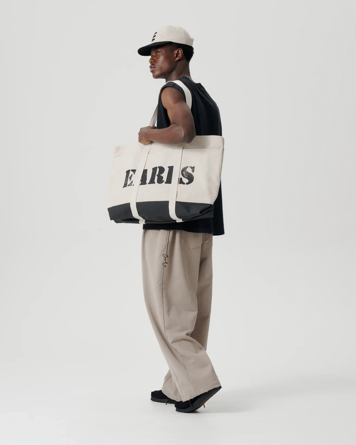 Image of Stencil Workman's Tote - Coal