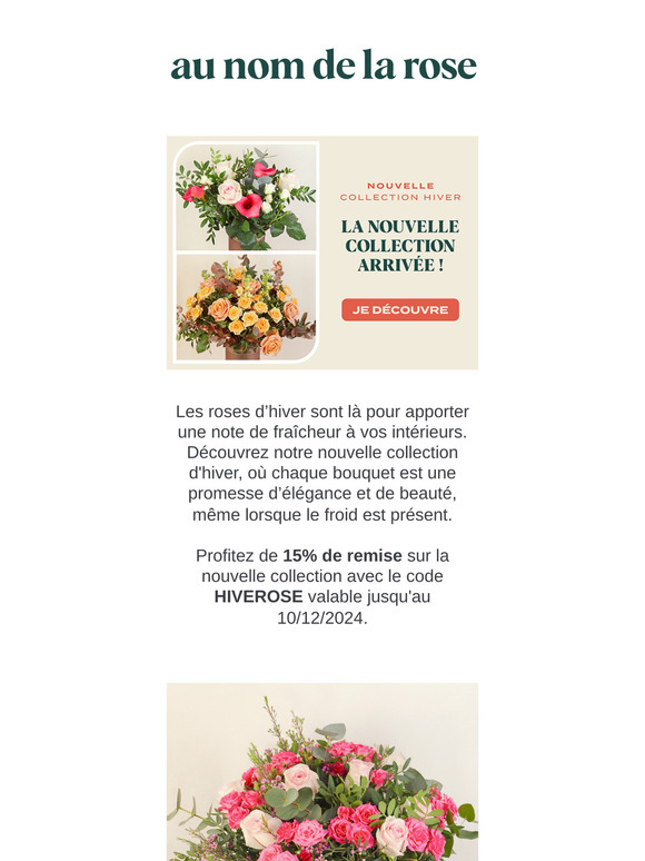 -15% pour découvrir la nouvelle collection Hiver !