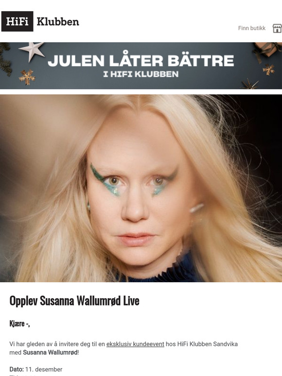 Eksklusiv konsert og plateprat i butikken