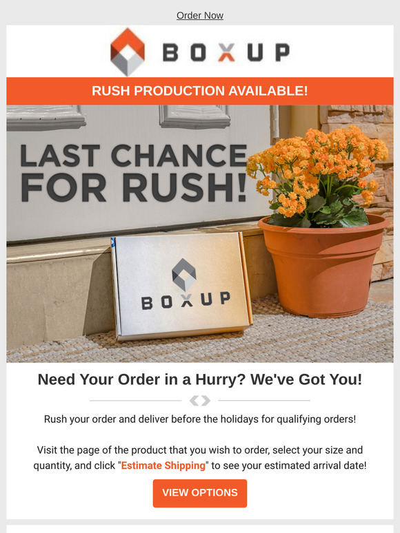 Time is Running Out! Rush is Still Available!