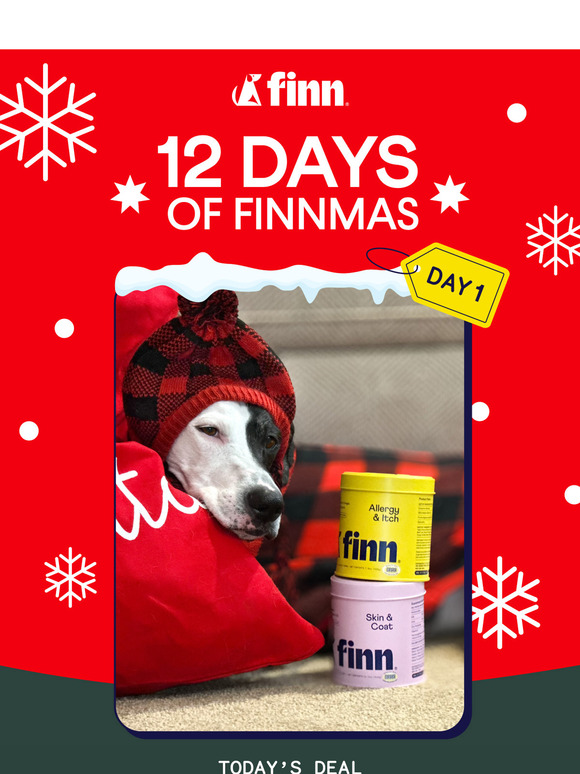 12 Days of Finnmas 🎁 Deals start NOW!