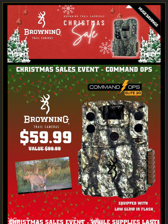 Holiday Sales Event from Browning Trail Cameras