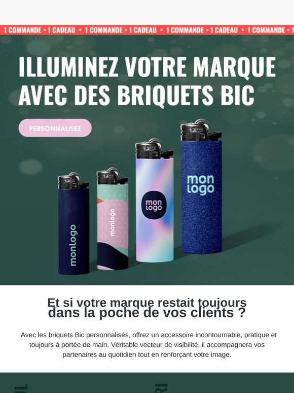 Marquez les esprits avec des briquets Bic à votre image