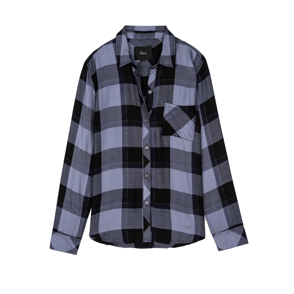 Image of Hunter Shirt - Periwinkle Navy & Silver