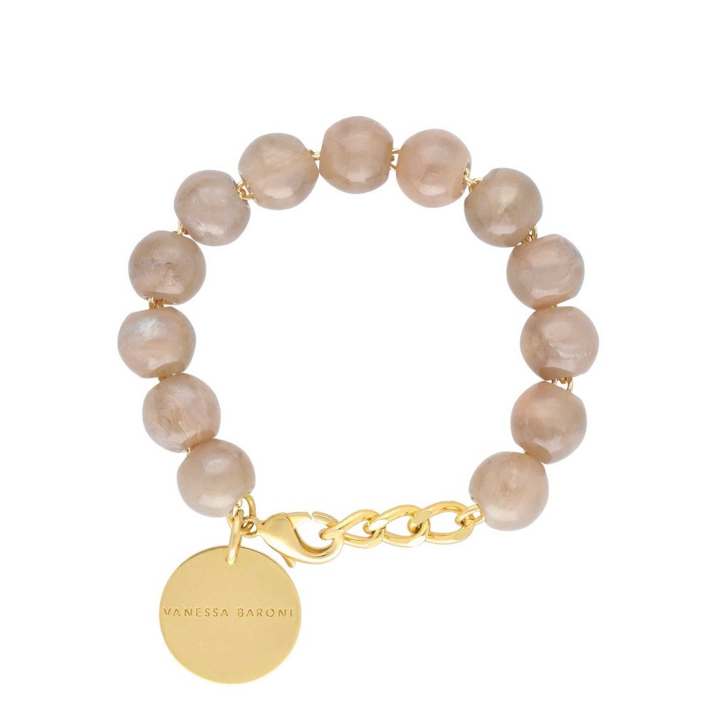 Image of Mini Beads Bracelet - Biancone Marble