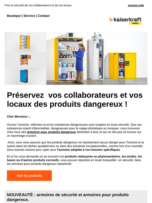 ⚡Armoires pour produits dangereux pour un stockage conforme ⚡