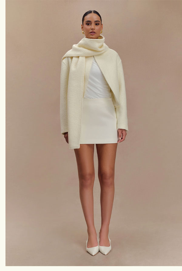 Bree Scarf And Jacket - Ivory