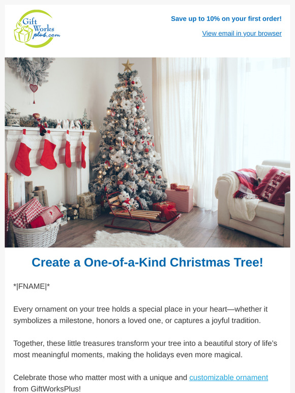 Make Your Christmas Tree Unique With Custom Ornaments