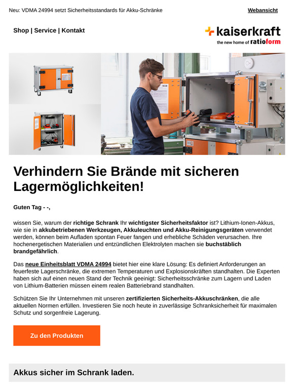 ⚡Lagern Sie Ihre Lithium-Ionen-Akkus sicher?