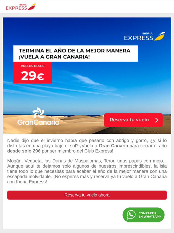 Gran Canaria desde 29€ para terminar el año