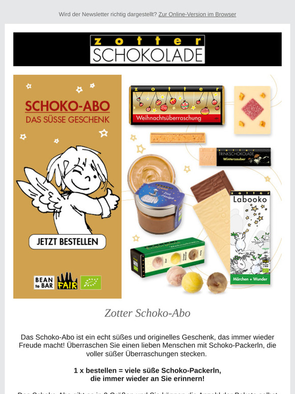 Schoko-Abo, das süße Geschenk 🎁