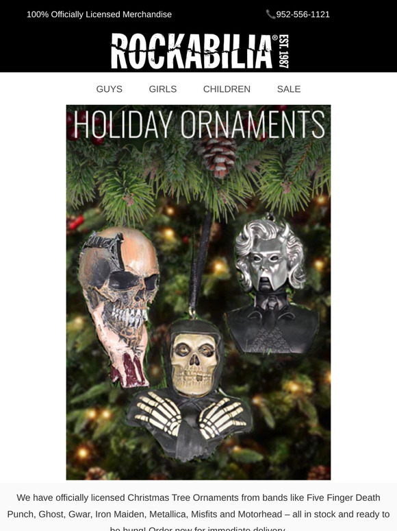 Xmas Tree🎄Ornaments From Bands That ROCK!