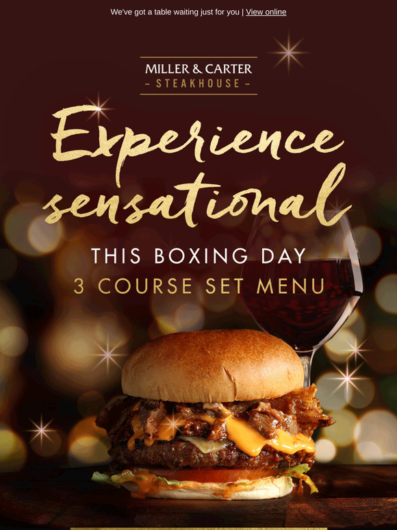 Shall we reserve a table for you, —? 🎄 🥩