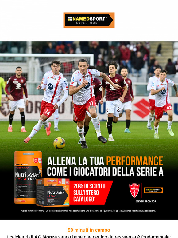 ⚽️💪 20% di sconto per ottimizzare i tuoi sforzi in allenamento con gli EAA e Nutrixam Forza!