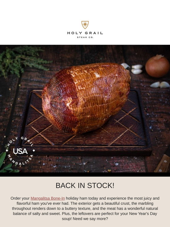 Mangalitsa Hams are BACK IN STOCK! Order today for holiday delivery!