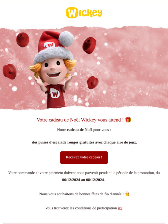 Votre cadeau de Noël Wickey vous attend ! 🎁