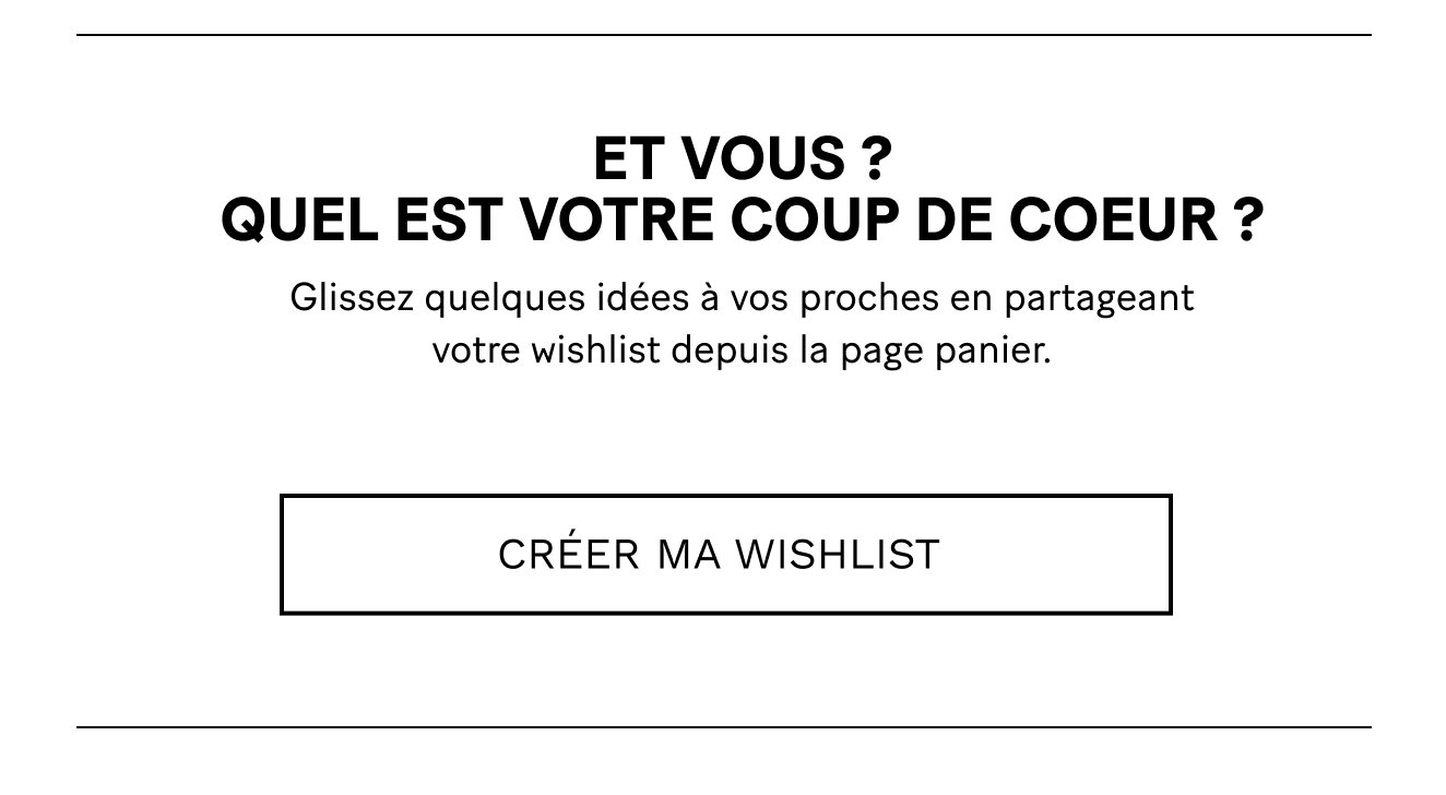 Créer ma wishlist