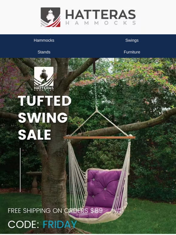 Swing Into Relaxation This Winter with Our Tufted Single Swings! 🍂