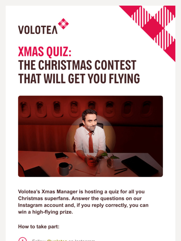 Test your Christmas skills and win a prize! ✈️