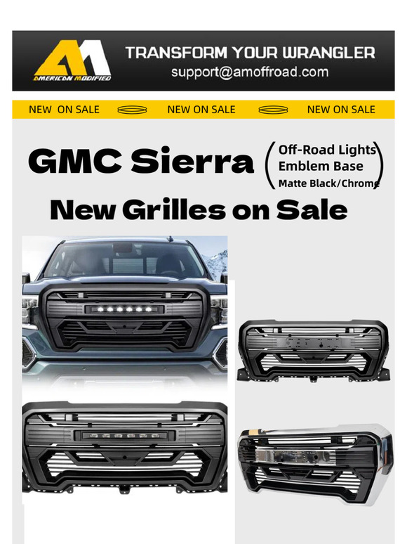 New Sierra Grilles On Sale! 🚗