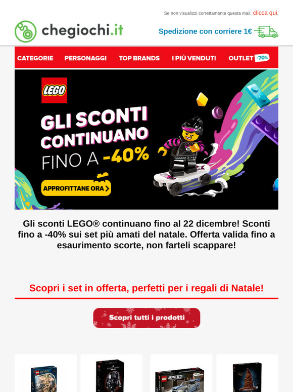 Gli sconti Lego continuano! Fino a -40%🎅🏻🎁
