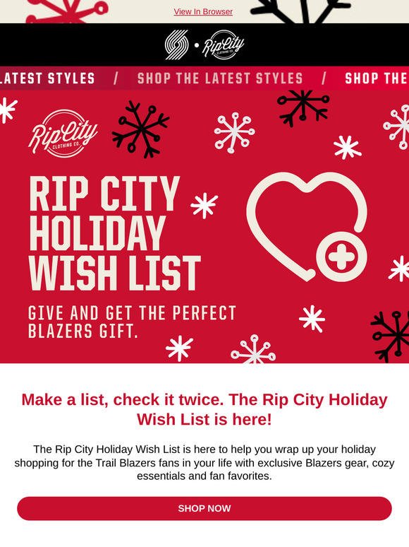 The ULTIMATE Rip City Wish List