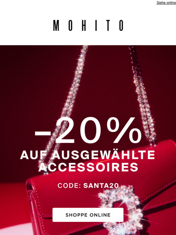 -20% auf ausgewählte ACCESSOIRES 👠👜