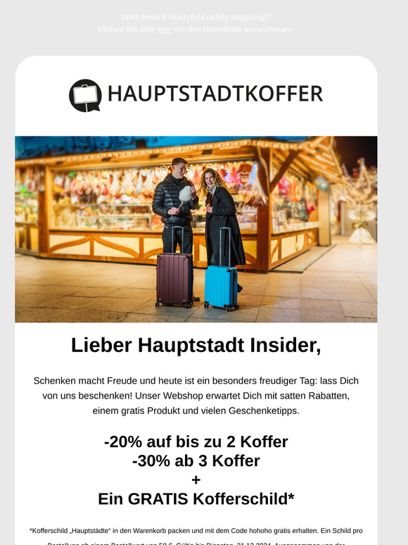 HAUPTSTADT INSIDER – Hohoho - Heute Kinder, wird´s was geben 🎁