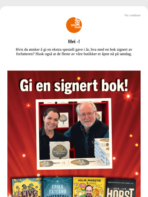 ✍️ Gi bort en signert bok til jul