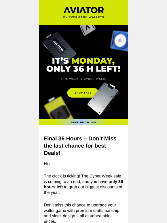 Missed the Cyber Deals? No worries, here’s up to 25% off 😅