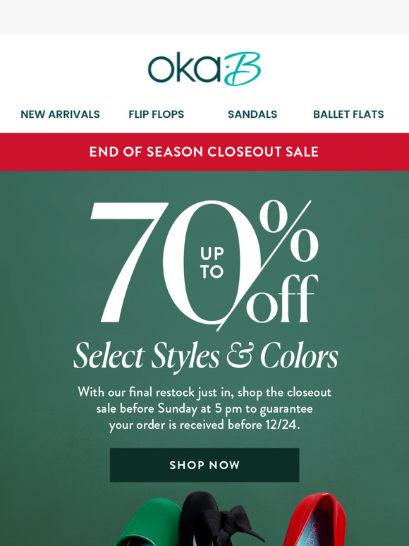 Season Ending - Up to 70% Off!