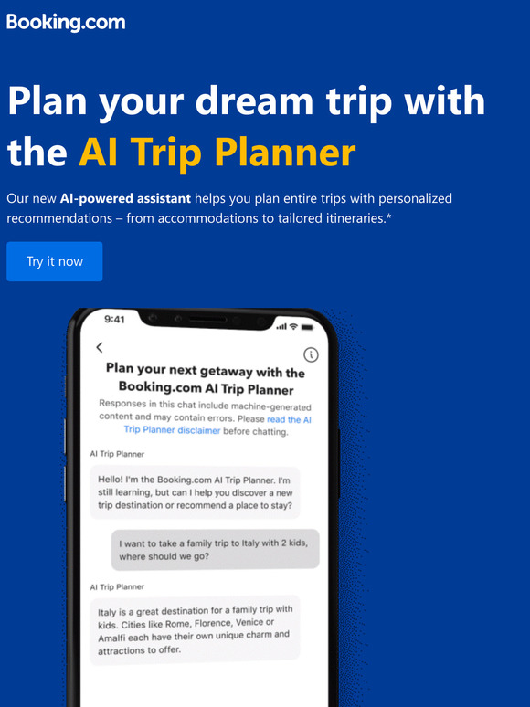 Try the AI Trip Planner – our new solution for smart trip planning ✨