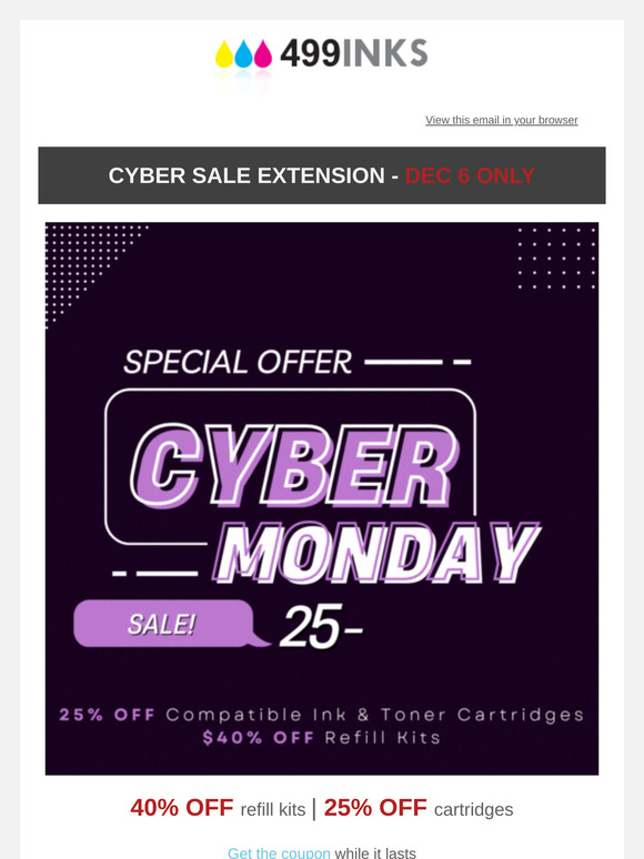 Extended Cyber Monday: Last Call 🔥