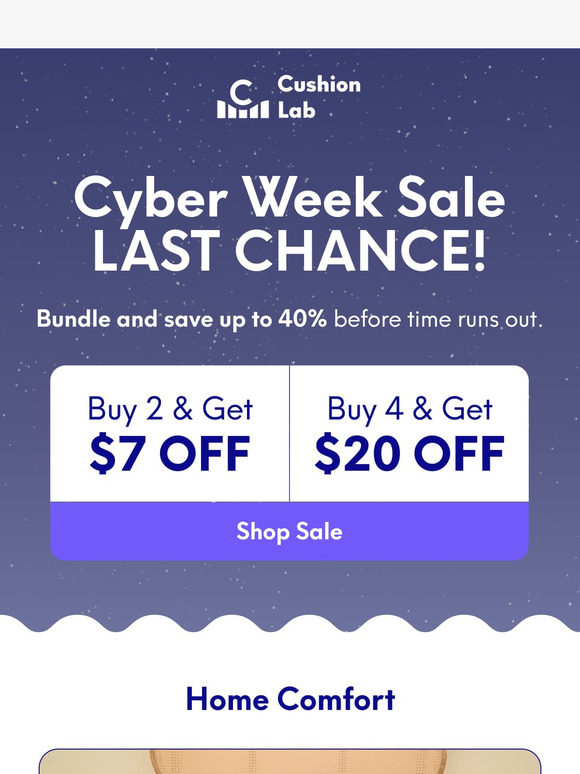 Our Cyber Week Sale ENDS TONIGHT!